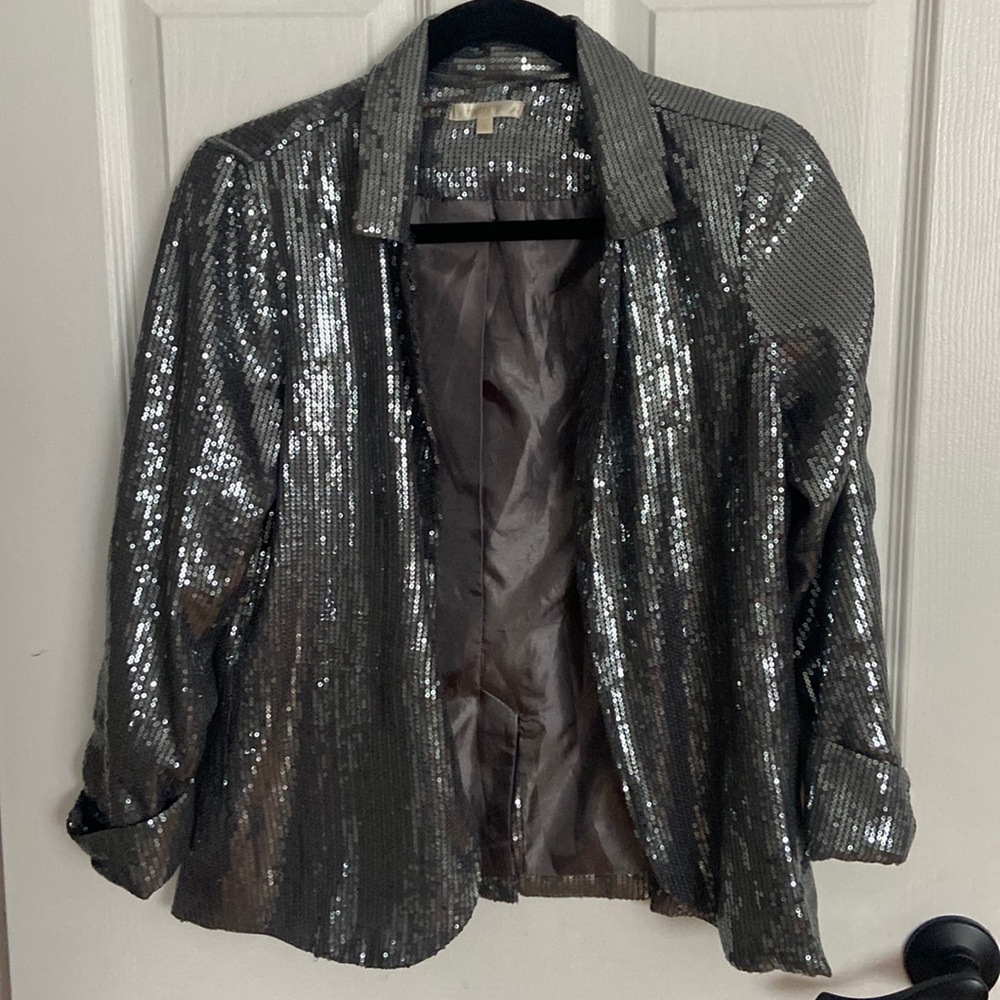 Matty M Silver sequins blazer